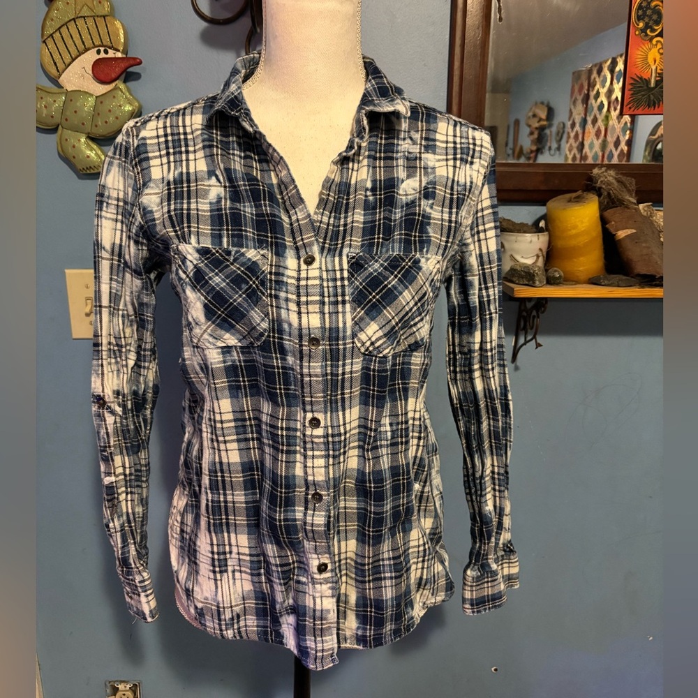 Rock & Republic, Plaid & Bleach, Button Down, Shirt